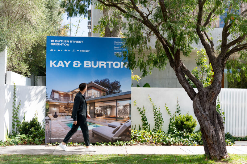 Buyer agent looking in front of a house in Brighton, Melbourne