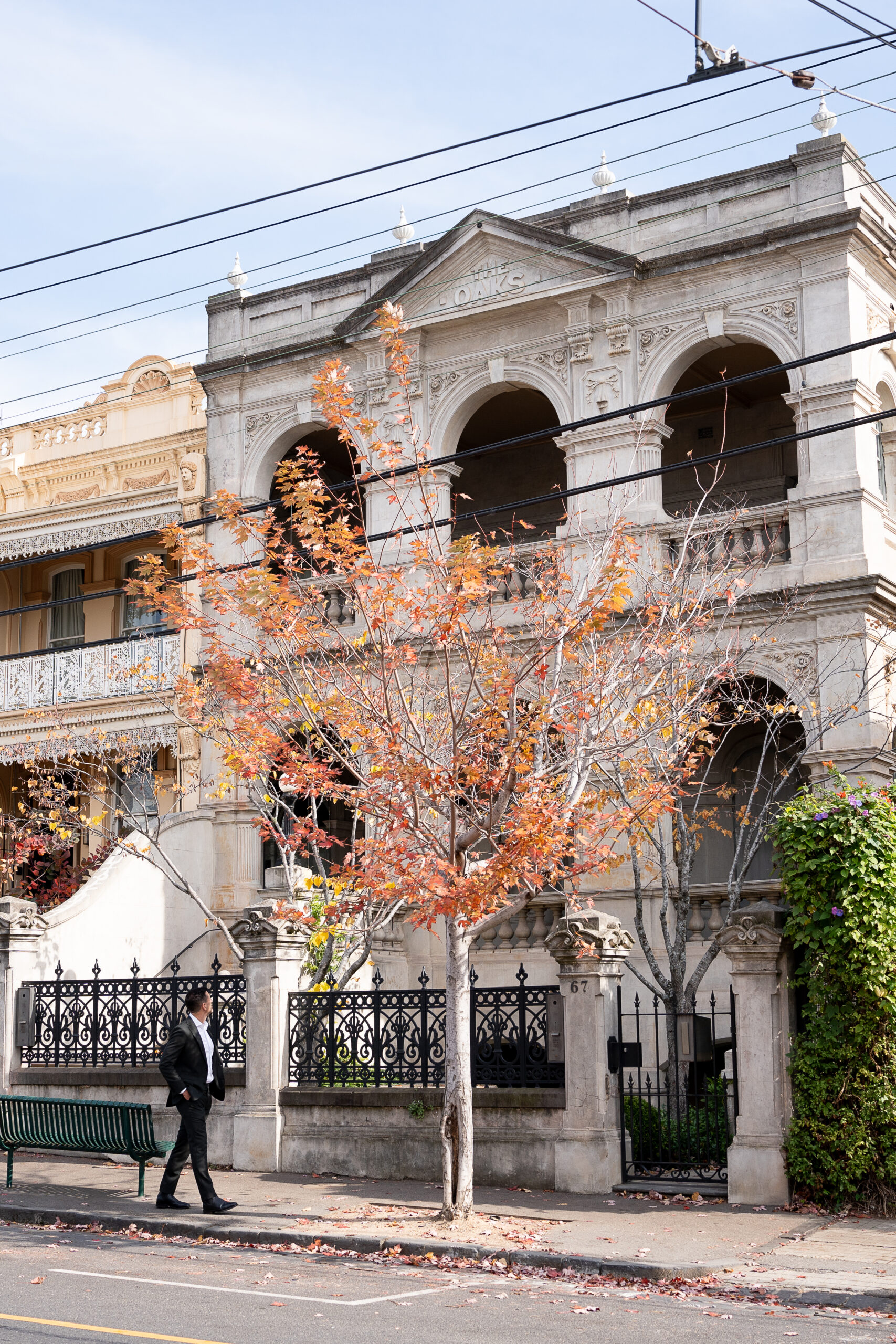 old Victorian House and small orange tree in Clifton Hill