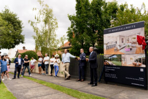 Auction day at a property in Camberwell, Melbourne